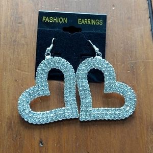 Metal Heart Shaped Earrings